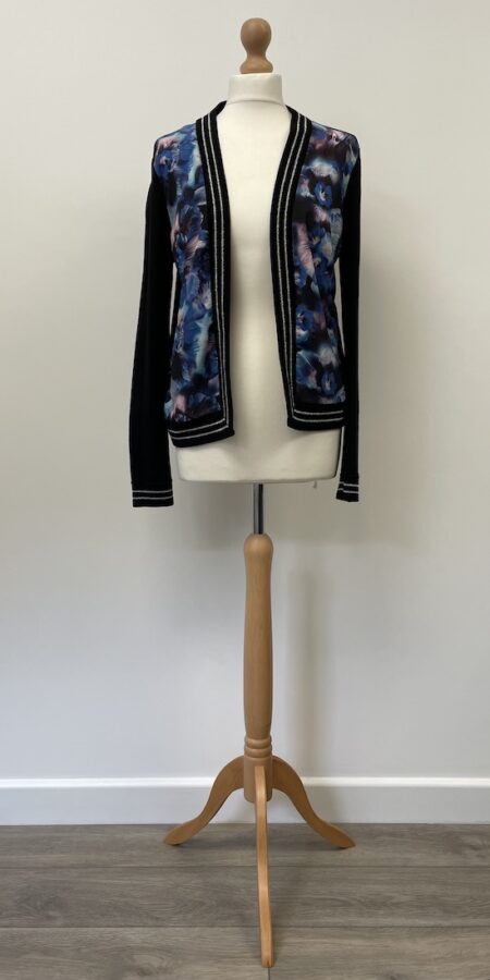 Star by Julian Macdonald black open front cardigan, size 10