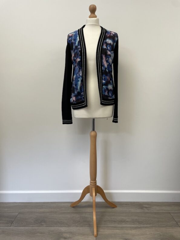 Star by Julian Macdonald black open front cardigan, size 10