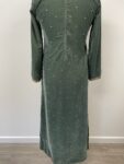 Velvet green beaded asian outfit – full view