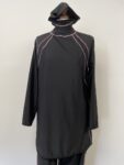 Alsharifa black burkini with attached hood – full view 2