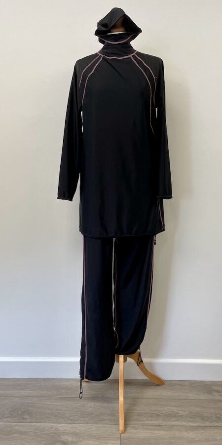 Alsharifa black burkini with attached hood