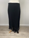 Black chiffon hem skirt – full view
