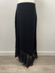 Black chiffon hem skirt – full view