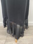 Black chiffon hem skirt – full view