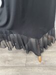 Black chiffon hem skirt – full view