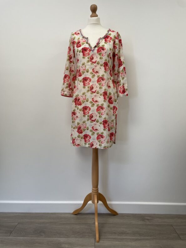 Cath Kidston floral cotton light tunic, size S