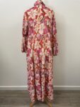Floral maxi dress pink – full view