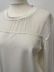 French Connecton white oversized jumper – full view
