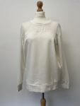 French Connecton white oversized jumper – full view