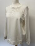 French Connecton white oversized jumper – full view