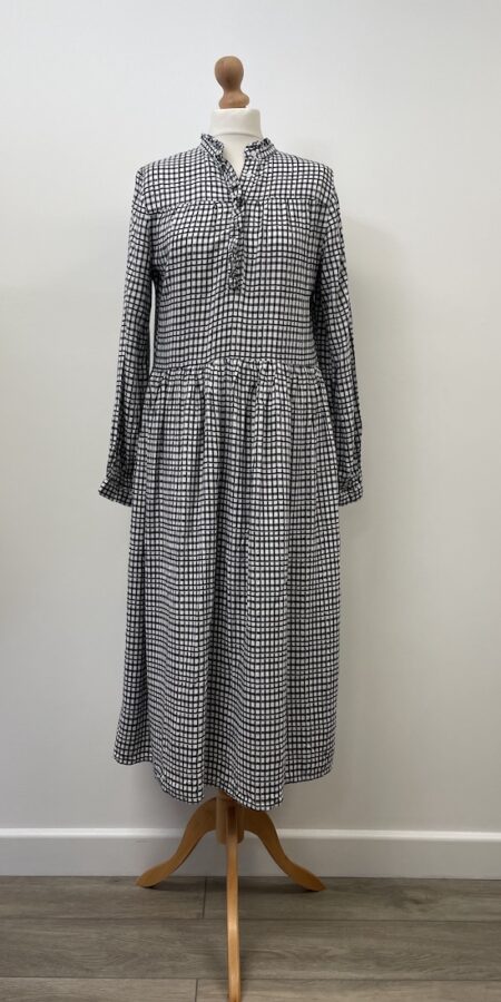 Great Plains black and white chequered midi dress