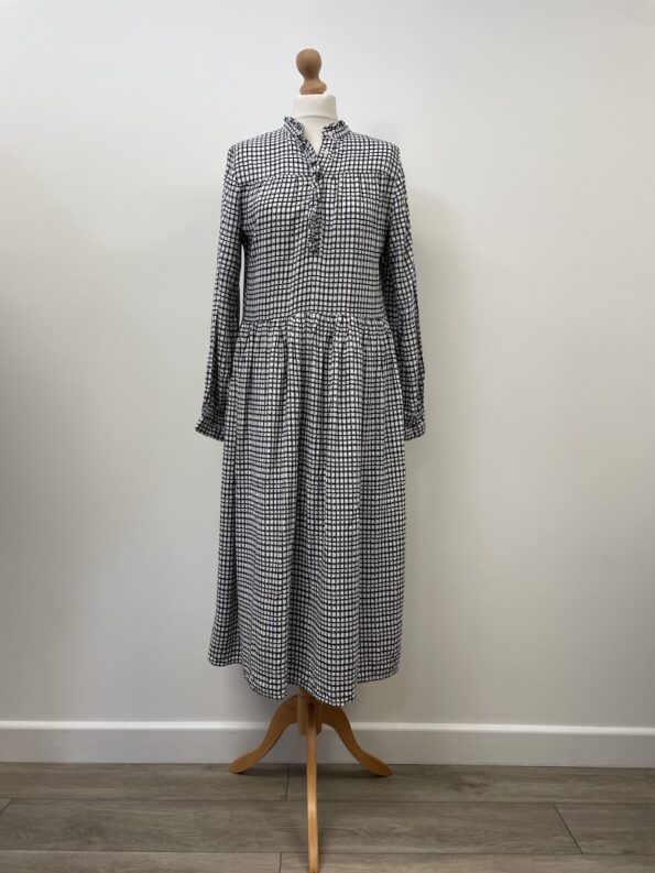 Great Plains black and white chequered midi dress