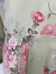Green floral print maxi dress – full view