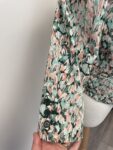 H&M green and pink patterned blazer – full view