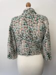 H&M green and pink patterned blazer – full view
