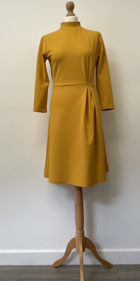 Tu yellow 1970s style long sleeved dress