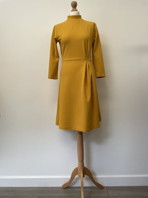 Tu yellow 1970s style long sleeved dress