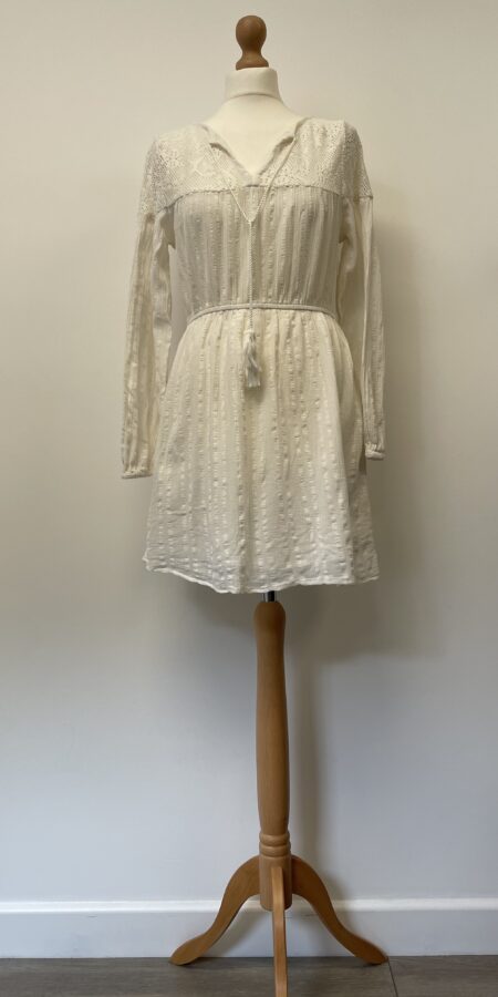 Cotton On off white cotton tunic shirt