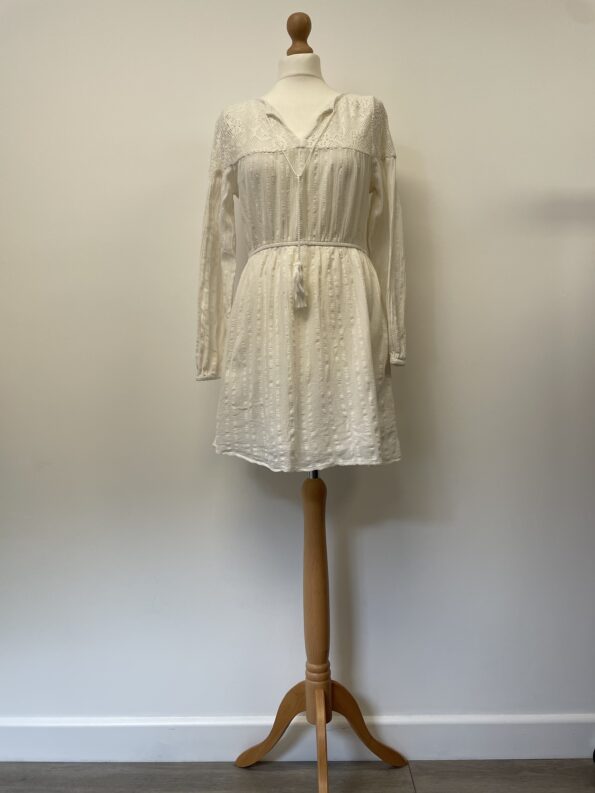 Cotton On off white cotton tunic shirt