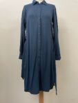 Lorena Giani petrol blue long shirt – full view