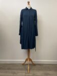 Lorena Giani petrol blue long button front (tall) shirt, approx size 12