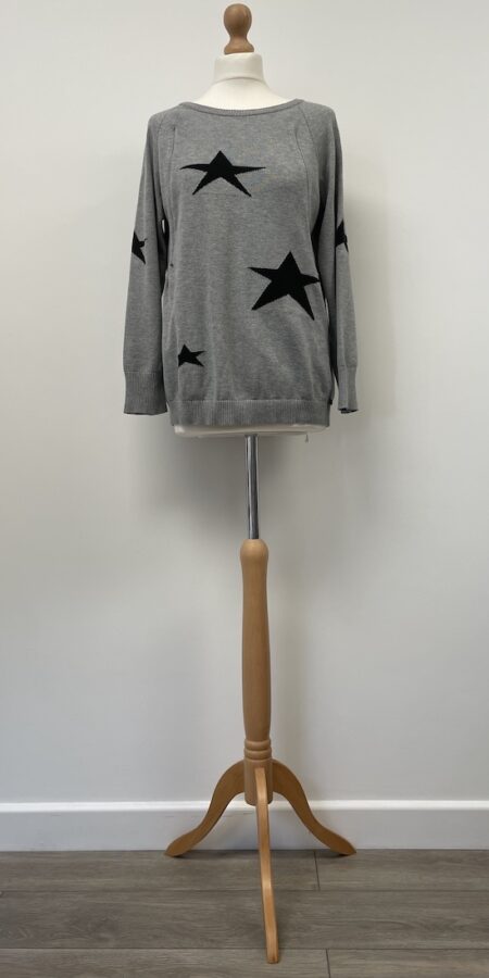 Love2wait grey knitted nursing jumper