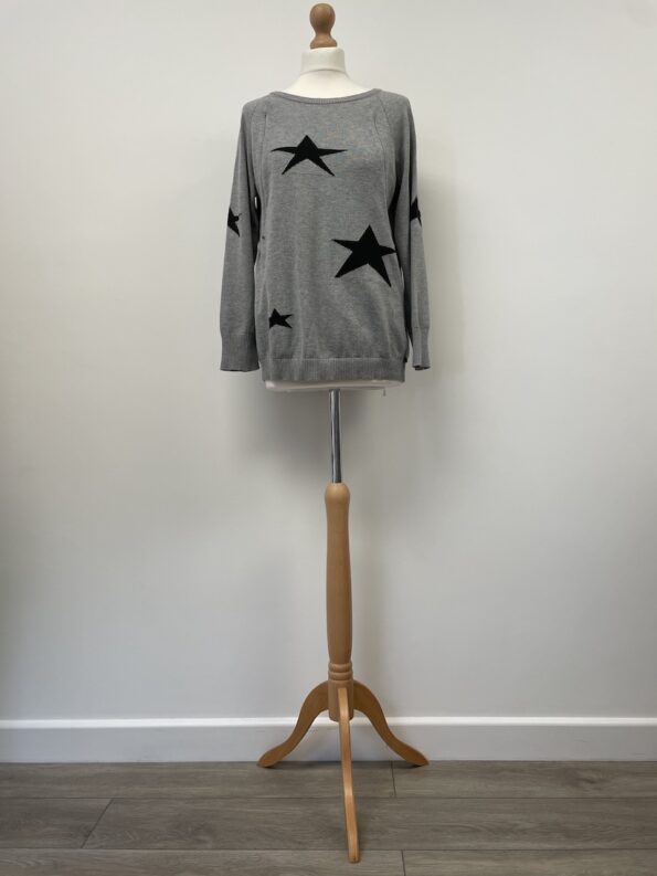 Love2wait grey knitted nursing jumper