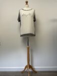 Mango short sleeved statement t-shirt top, size M