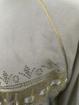 Navy blue gem abaya – full view