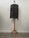 Next high neck shirred neck floral top, size 16