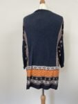 Oasis light knit blue patterned jumper – full view