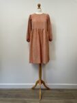 Pieces peachy pink and beige maternity dress, size M