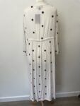 Primark white with black applique long wrap – full view