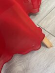 Red kaftan dress with gems – full view