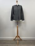 The Saville Row Company black and white cotton shirt, size 12