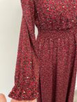 Shein long pink dress – full view