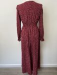 Shein long pink dress – full view