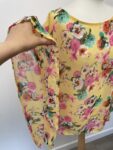 Svup yellow floral chiffon blouse – full view