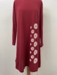 Tofisa red pink long top – full view