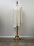 United Colors of Beneton off white crepe like shirt, size M, will fit size 14-16
