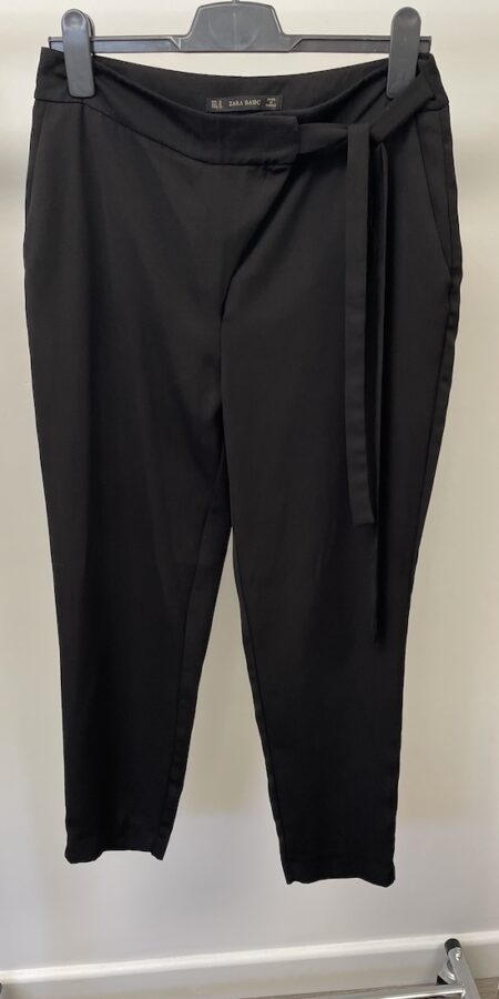 Zara Basic black trousers, size M Short (approx. size 10)