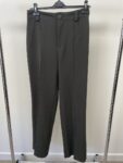Zara khaki green long tall smart/office trousers