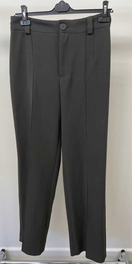 Zara khaki green long tall smart/office trousers