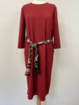 Zara red tunic with pockets – full view