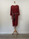 Zara red tunic with pockets – full view