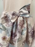 2x H&M matching pale pink girls party dresses – full view