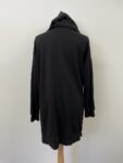 De Facto long black hoodie – full view