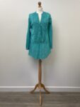 La Redoute cotton turquoise tunic, size 10