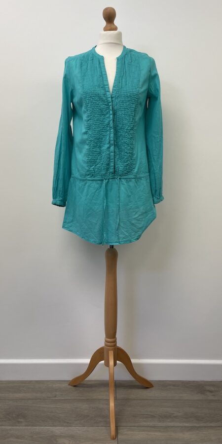 La Redoute cotton turquoise tunic, size 10