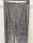 Lipsy London silver crepe trousers – full view